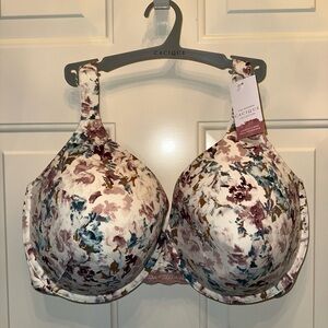 Cacique Multicolor Floral Lightly Line Balconette Bra